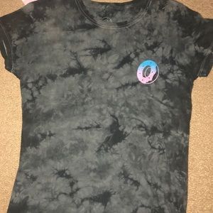 odd future black and grey tie dye t-shirt